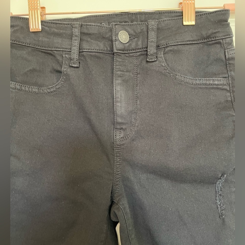 American Eagle Black Next Level Stretch Black Jeans - Picture 4 of 5
